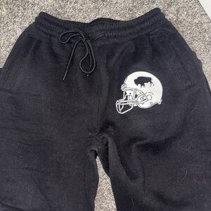 Buffalo Black Joggers with Helmet Graphic